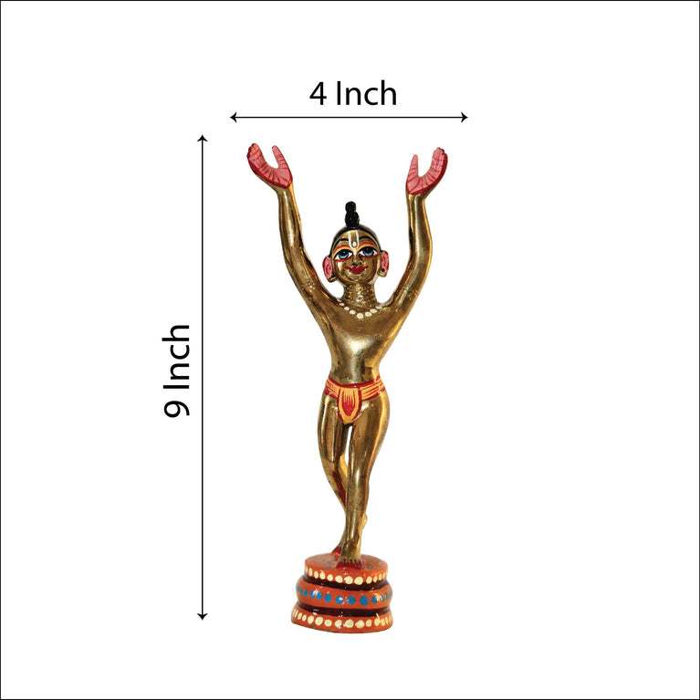 Beautiful Original Bass Decorative Showpiece - 9 Inch  (Brass, Gold)