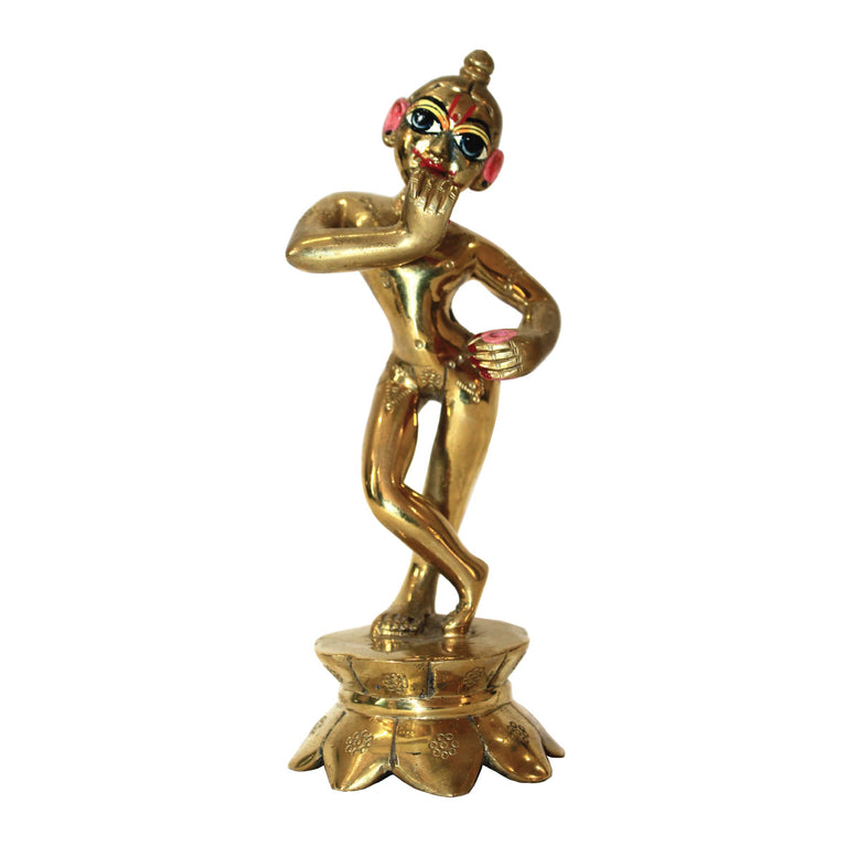 Beautiful Original Bass Decorative Showpiece - 7 Inch (Brass, Gold)