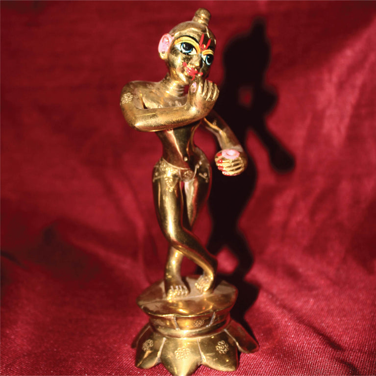 Beautiful Original Bass Decorative Showpiece - 7 Inch (Brass, Gold)