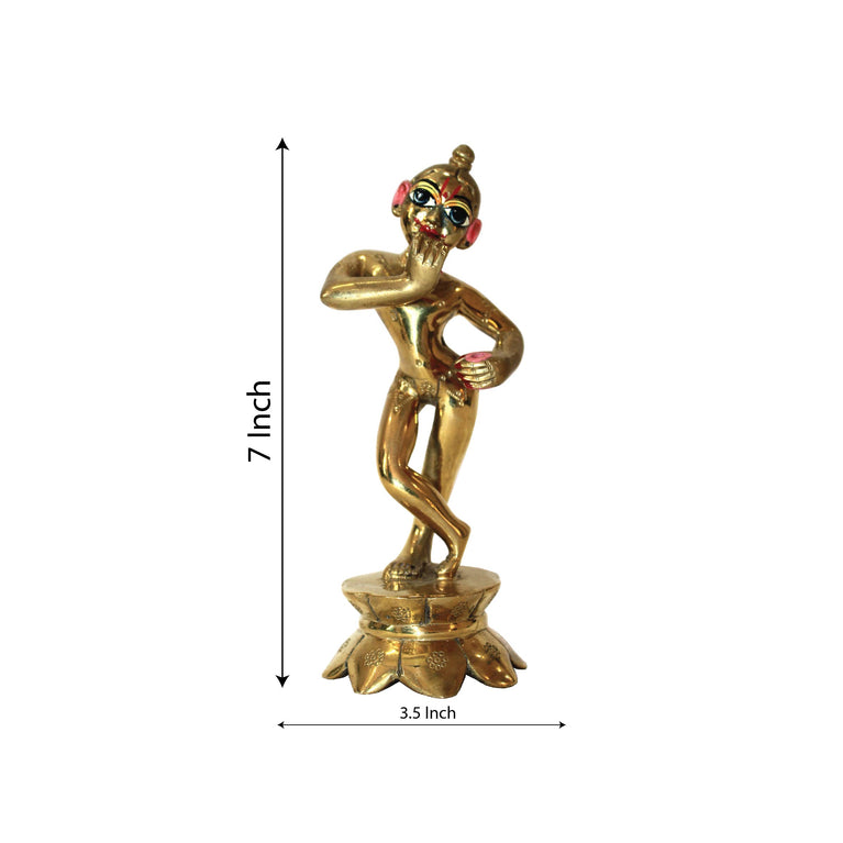 Beautiful Original Bass Decorative Showpiece - 7 Inch (Brass, Gold)