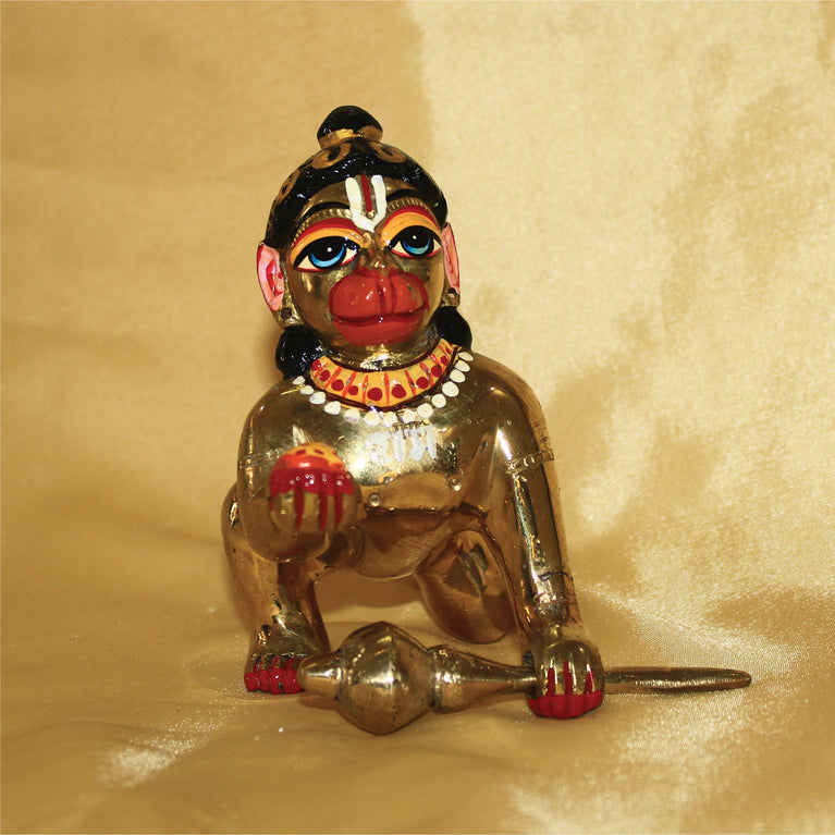 Balhanuman Lalla, Monkey God, Anjaneyaputra, Marutinandan Divine Power Statue 4.5 Inch