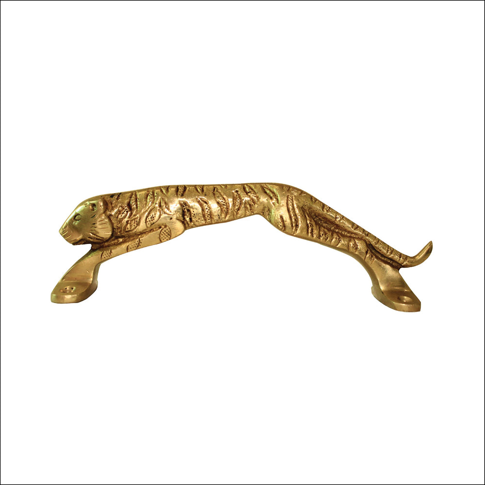 Jaguar/Tiger - Brass Door Handles | Home Decor | Door Decor | Door Pull | Door Accessories | Door Handle Sets - 7.5" Inches