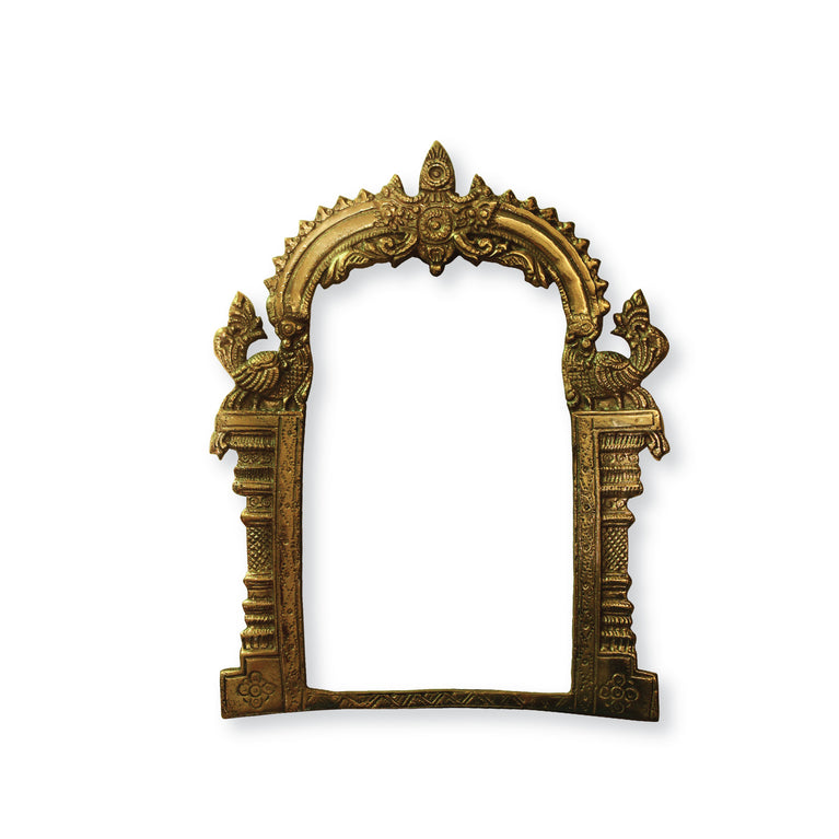 Brass Prabhavali, God Shinghashan Chowki, Wall hanging, Temple frame, Wall decor, Gift, Puja, Brass, Idol, Prabhavali frame, Indian home décor