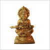 Annapurna Devi Idol Statue of Hindu Goddess Annapurni Maa Goddess of Food with Fine Carving Work Art 400gms Decorative Showpiece -  (Brass, Gold)