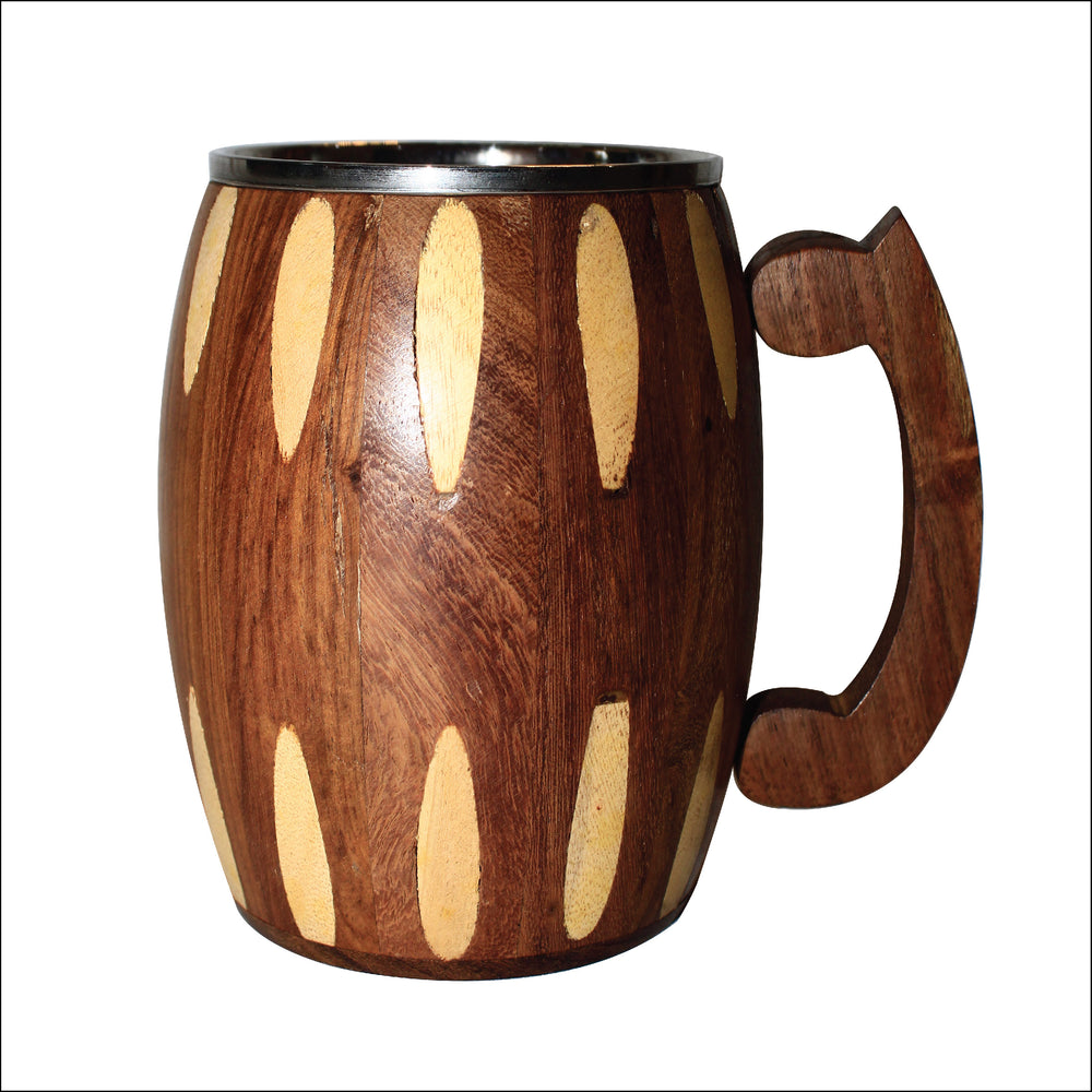 Rangkala Wooden coffee mug 103 Wood, Stainless Steel Coffee Mug