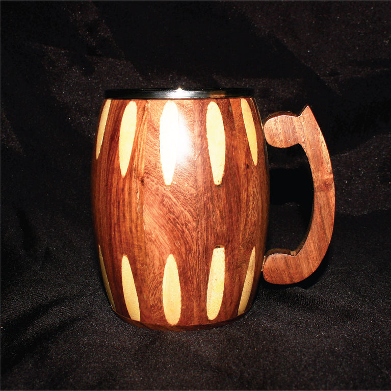 Rangkala Wooden coffee mug 103 Wood, Stainless Steel Coffee Mug