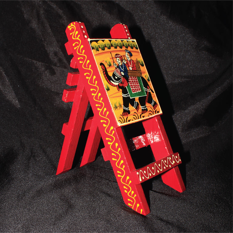 Rangkala Mobile Stand Show Piece Rajasthani Painting Decorative Showpiece