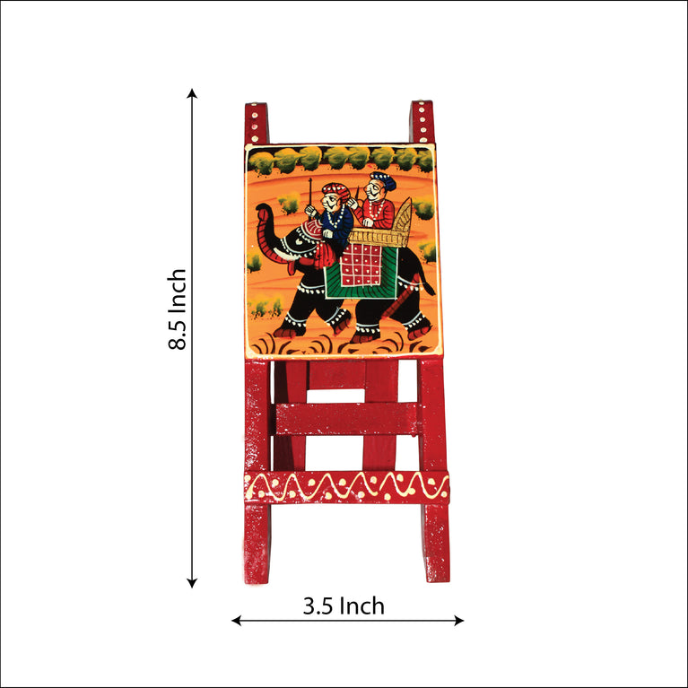 Rangkala Mobile Stand Show Piece Rajasthani Painting Decorative Showpiece