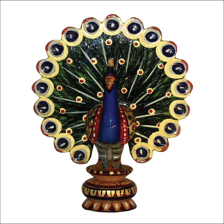 Rangkala National Handloom Wooden Dancing Peacock Show Piece