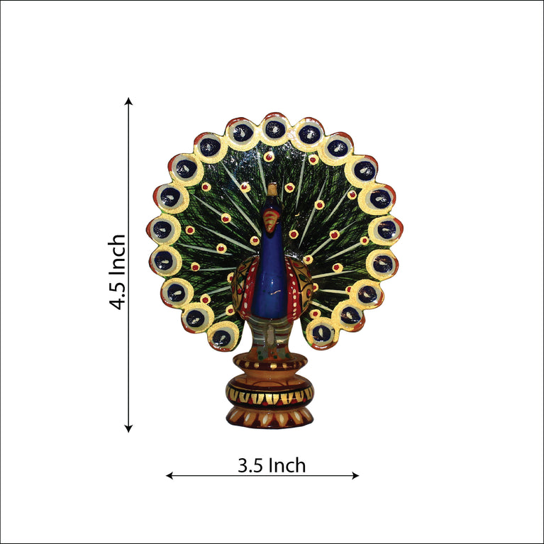 Rangkala National Handloom Wooden Dancing Peacock Show Piece