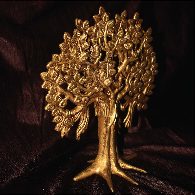 Brass Kalpvriksha Tree of Life for Table & Wall Hanging Tree Home Decoration Item