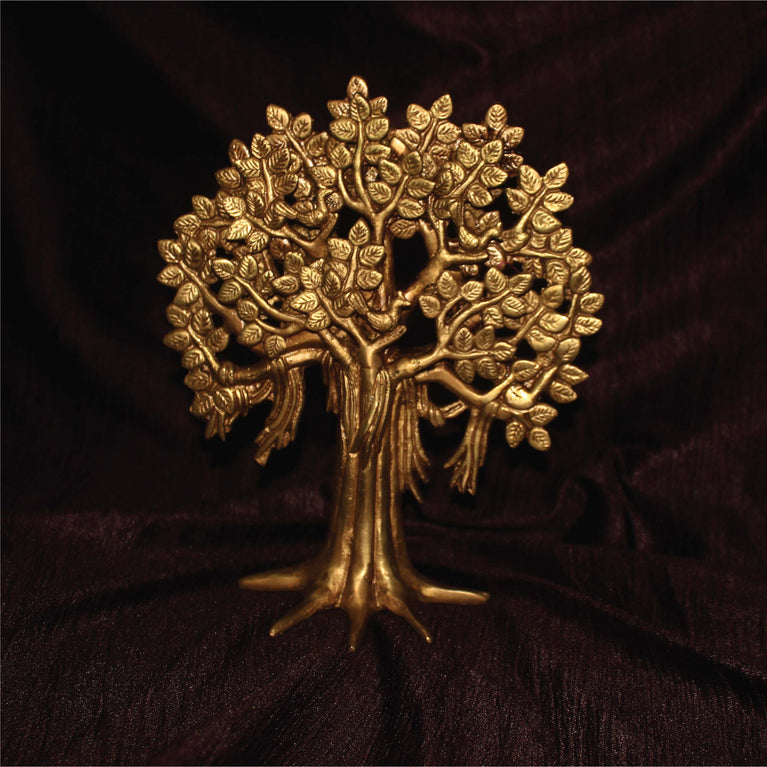 Brass Kalpvriksha Tree of Life for Table & Wall Hanging Tree Home Decoration Item