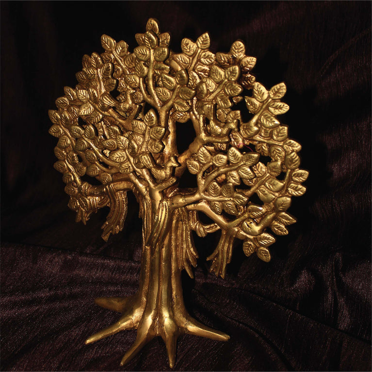 Brass Kalpvriksha Tree of Life for Table & Wall Hanging Tree Home Decoration Item