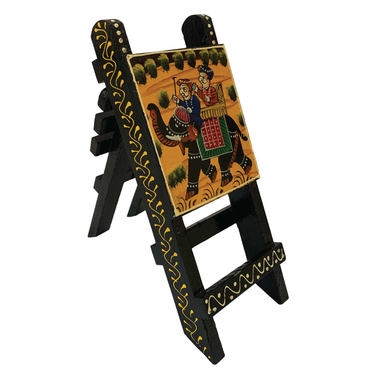 Rangkala Mobile Stand Show Piece Rajasthani Painting Decorative Showpiece