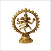 Exotic India Brass Nataraja Statue - 5.5 Cm X 4.5 Cm X 2 Cm, Multicolor