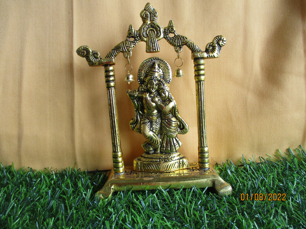 Rangkala Brass Radha krishna Showpiece