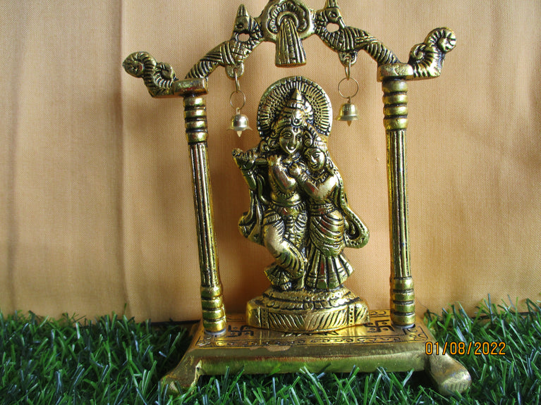 Rangkala Brass Radha krishna Showpiece