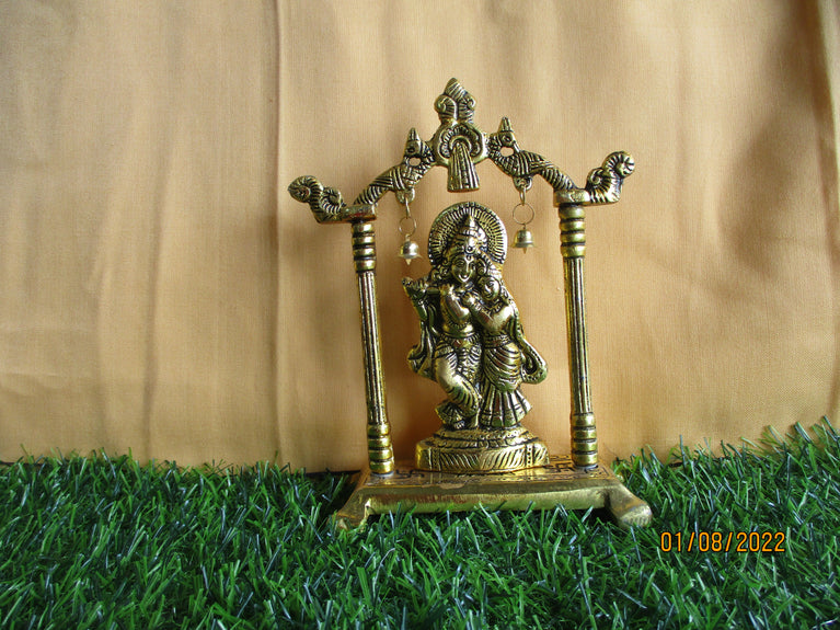 Rangkala Brass Radha krishna Showpiece