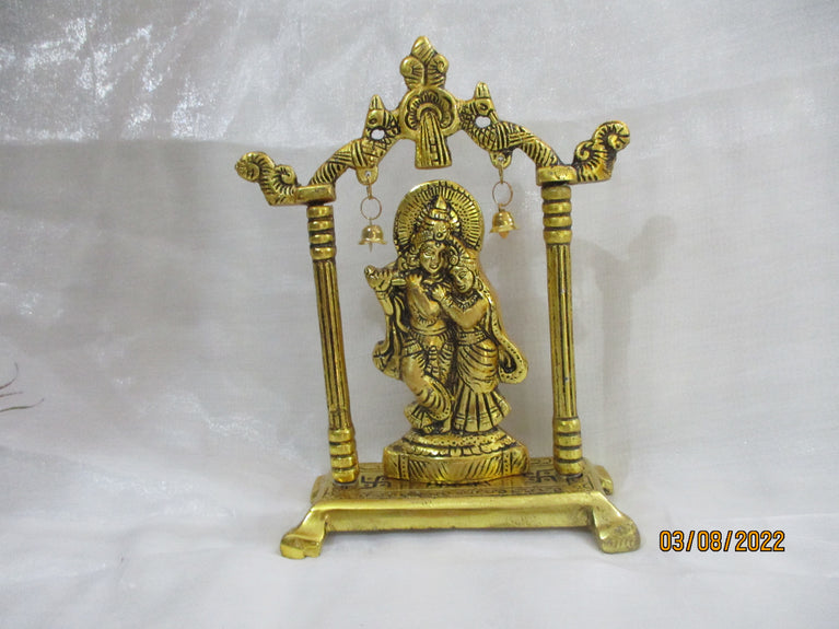 Rangkala Brass Radha krishna Showpiece