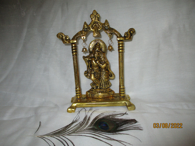 Rangkala Brass Radha krishna Showpiece