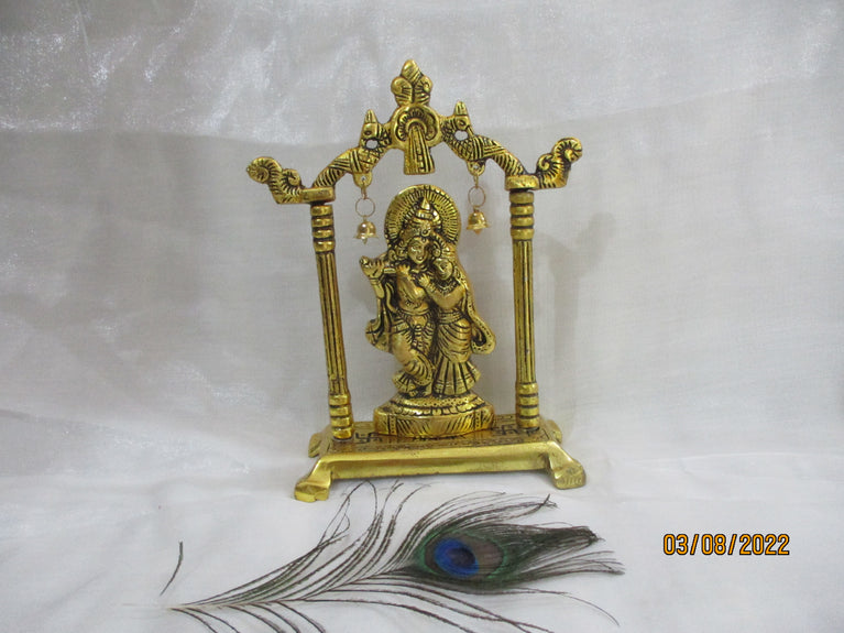 Rangkala Brass Radha krishna Showpiece